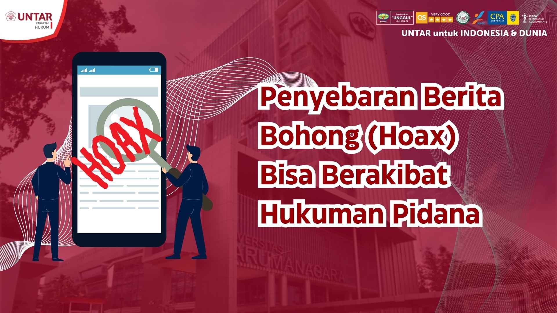 Pasal 311 KUHP: “Barang siapa dengan sengaja menuduh orang lain melakukan suatu perbuatan dengan maksud agar diketahui oleh umum, padahal tuduhan itu tidak benar, dapat dikenakan hukuman penjara paling lama 4 tahun.”