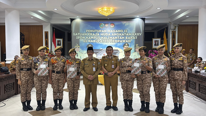 Praja Muda Angkatan XXXV Tutup Praktik Lapangan di Mempawah