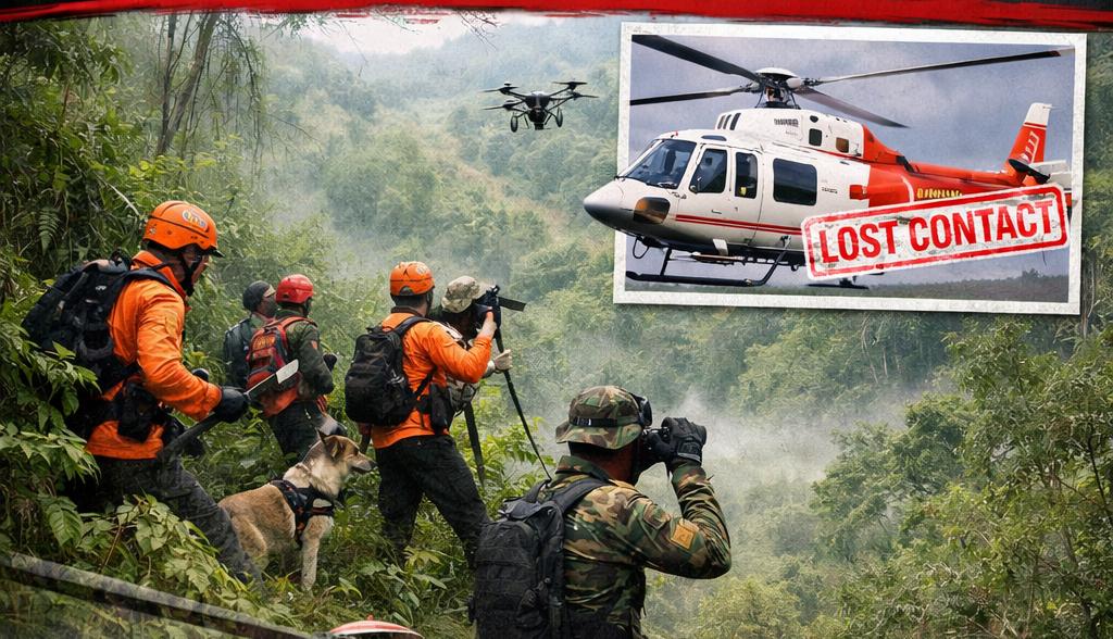 Heli PK-CFX Hilang Kontak di Sekadau, SAR Sisir Pedalaman Kalbar