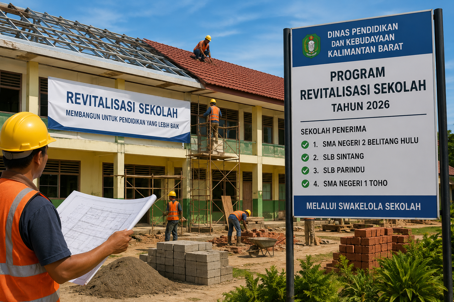 Disdikbud Kalbar Pastikan Sejumlah Sekolah Terima Program Revitalisasi Tahun 2026