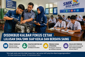 Disdikbud Kalbar Fokus Cetak Lulusan SMA/SMK Siap Kerja dan Berdaya Saing