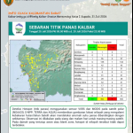 BPBD Kalbar Catat 485 Titik Panas, Ketapang Masih Jadi Wilayah Terbanyak