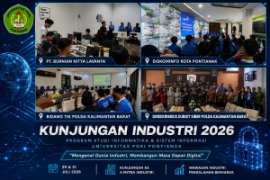 Mahasiswa Informatika dan Sistem Informasi UPGRI Pontianak Gelar Kunjungan Industri ke Sejumlah Instansi