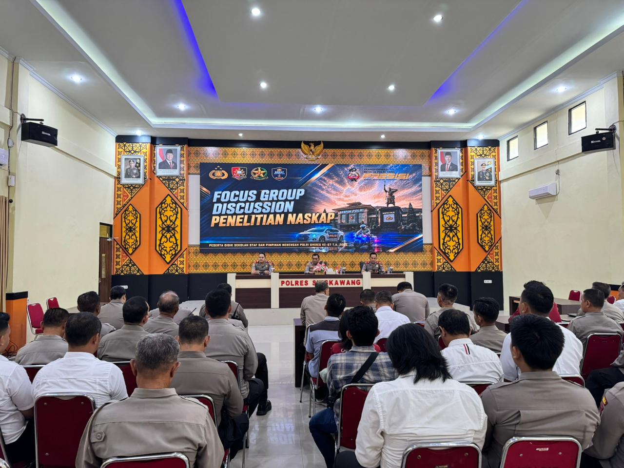 Perkuat Wawasan dan Jiwa Kepemimpinan, Sespimmen Polri Berdiskusi di Polres Singkawang