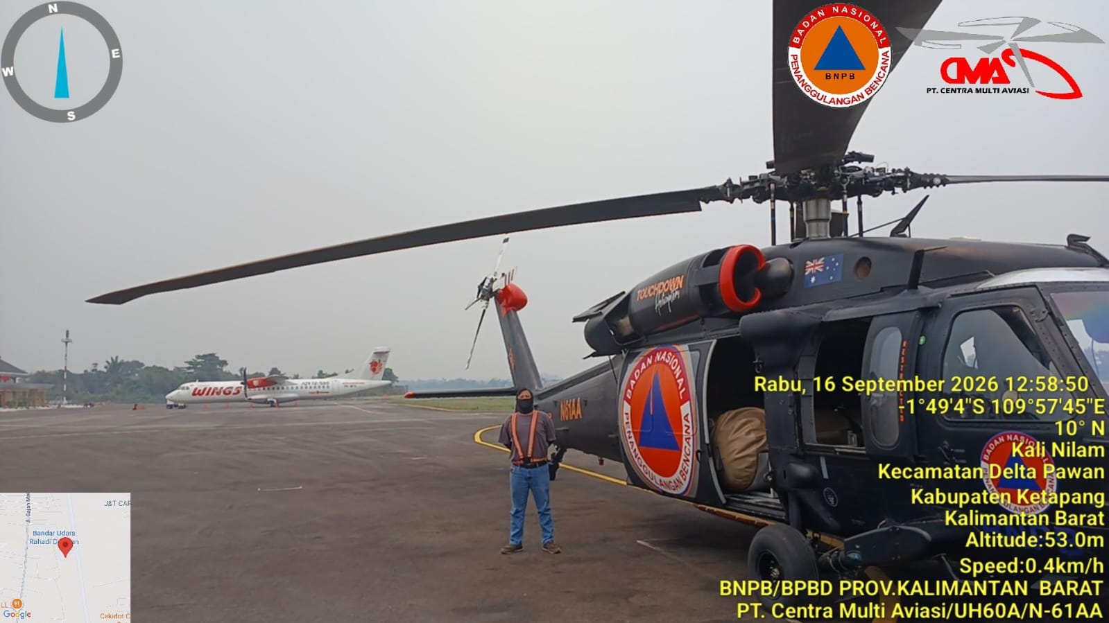 Taman Nasional Terbakar , Gubernur Norsan Instruksikan BPBD Kerahkan Helikopter Water Bombing